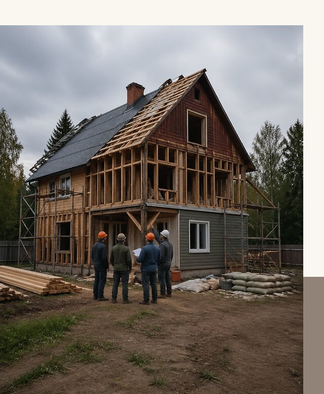 Реконструкция дачного дома в Астрахани под ключ с проектом