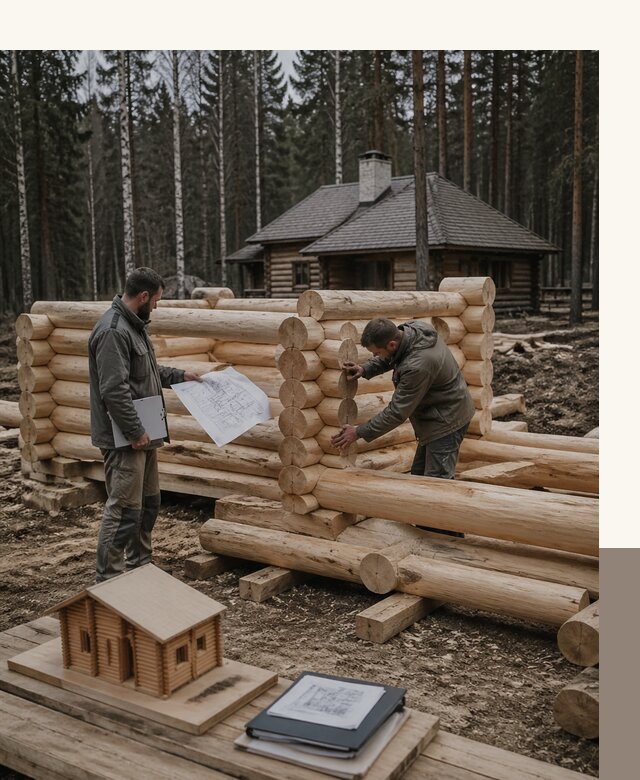 Проектирование и строительство домов из бревна в Астрахани