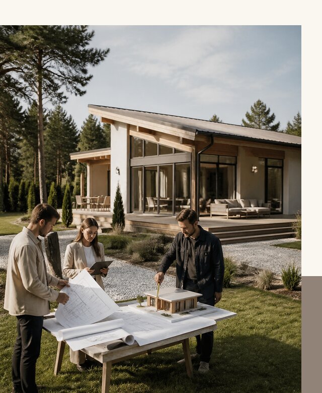 Проект дома 8 на 8 с террасой для строительства в Астрахани